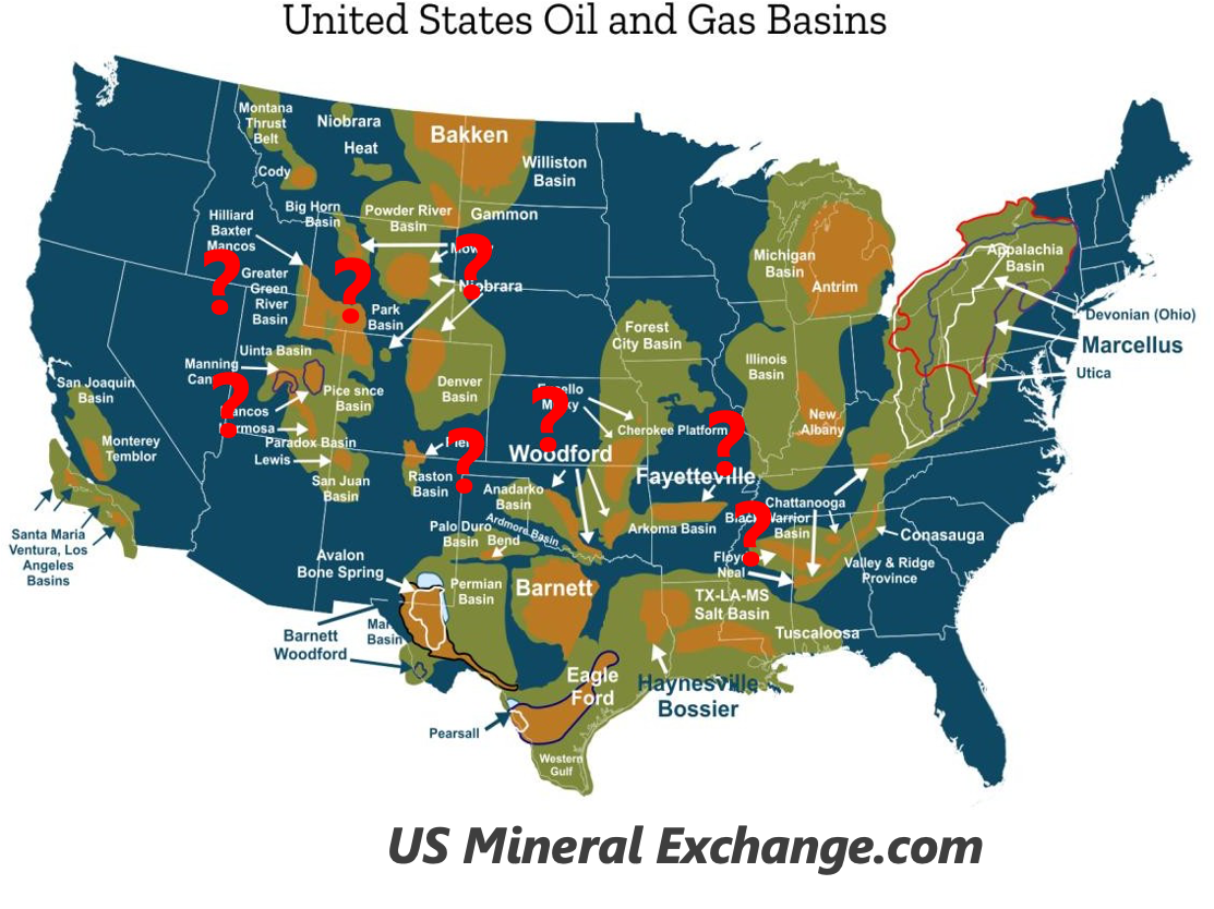 Underexplored oil & gas basins and target regions